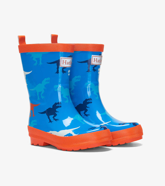 Hatley Shiny Kids Rain Boots - Giant T-Rex