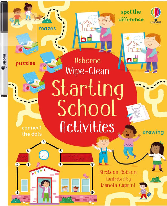 Usborne Wipe Clean Starting School Activity Book