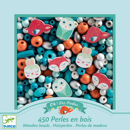 Djeco Wooden beads Woodland